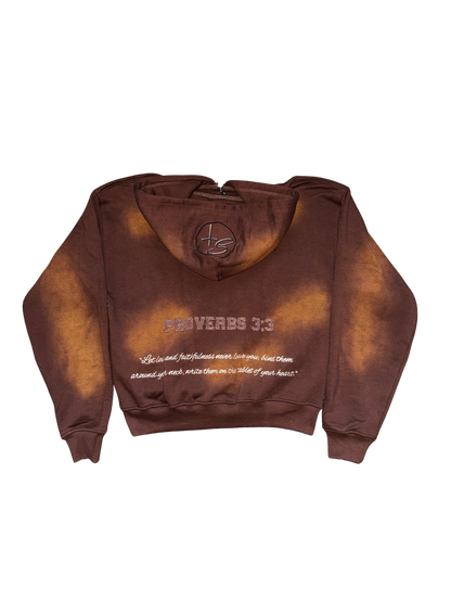 PROVERBS 3:3 ZIP-UP BROWN