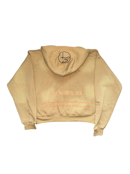 PROVERBS 3:3 ZIP-UP SAND