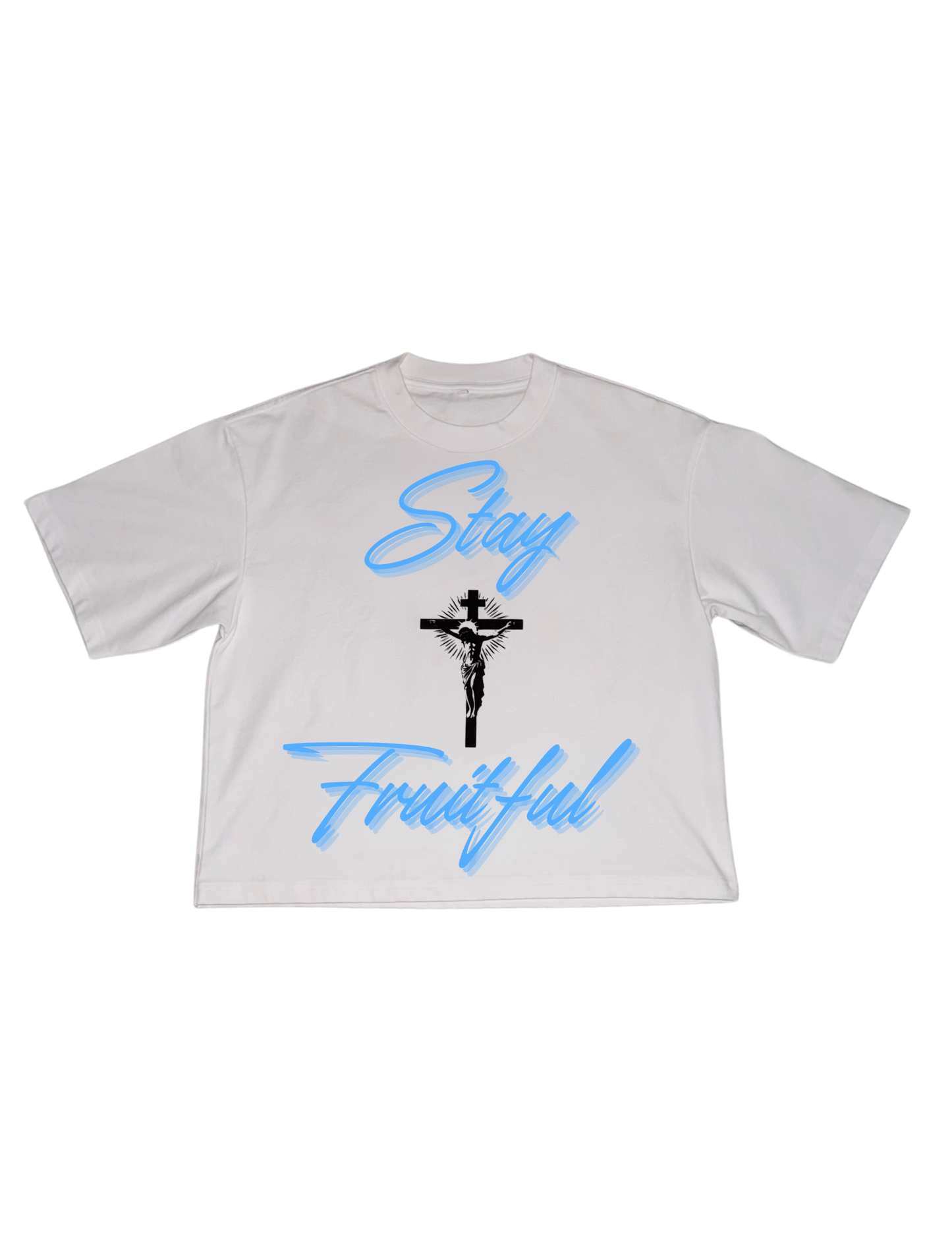 STAY FRUITFUL TEE BLUE