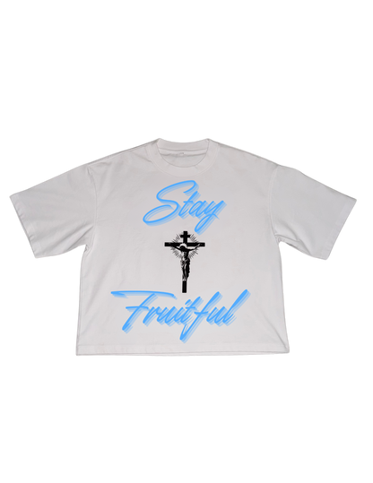 STAY FRUITFUL TEE BLUE